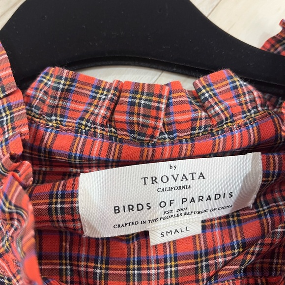 Trovata Red Plaid Shirt - Picture 3 of 4